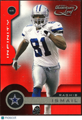 Raghib Ismail 2001 Quantum Leaf Infinity RED Dallas Cowboys 4/50 #54