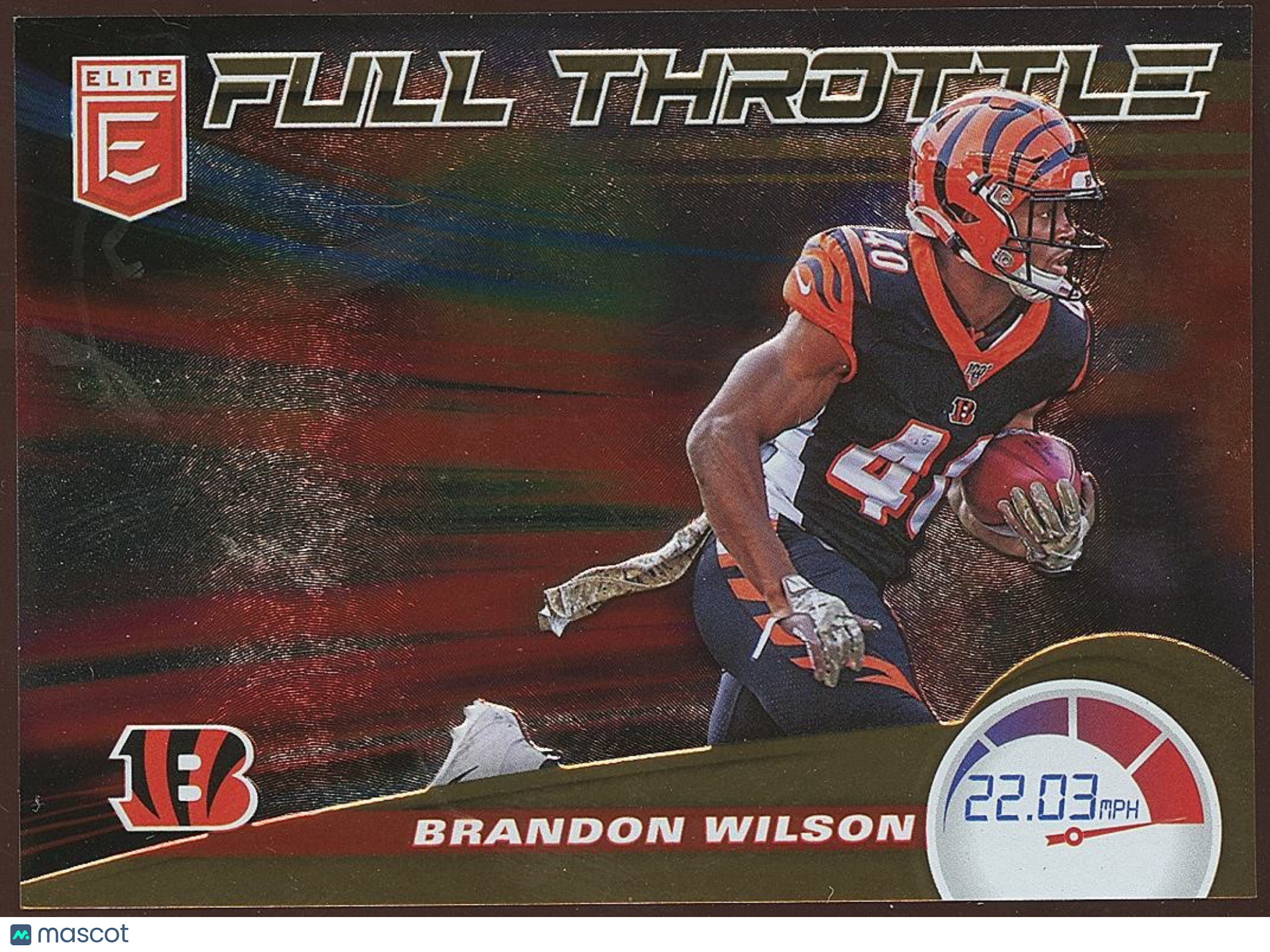 Brandon Wilson 2020 Elite Full Throttle GOLD SSP Cincinnati Bengals 4/5