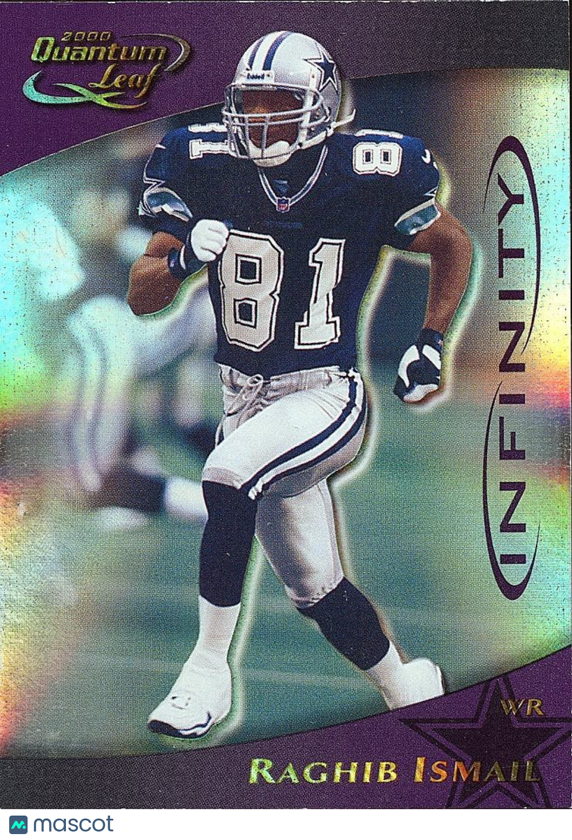 Raghib Ismail 2000 Quantum Leaf Infinity Purple Dallas Cowboys 14/25 #71