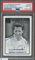 Mario Andretti 2017 Donruss Racing Auto Autograph Significant NASCAR PSA 10