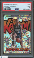 Jordan Hawkins 2023-24 Crown Royale KABOOM! Rookie SSP CASE HIT Pelicans PSA 7