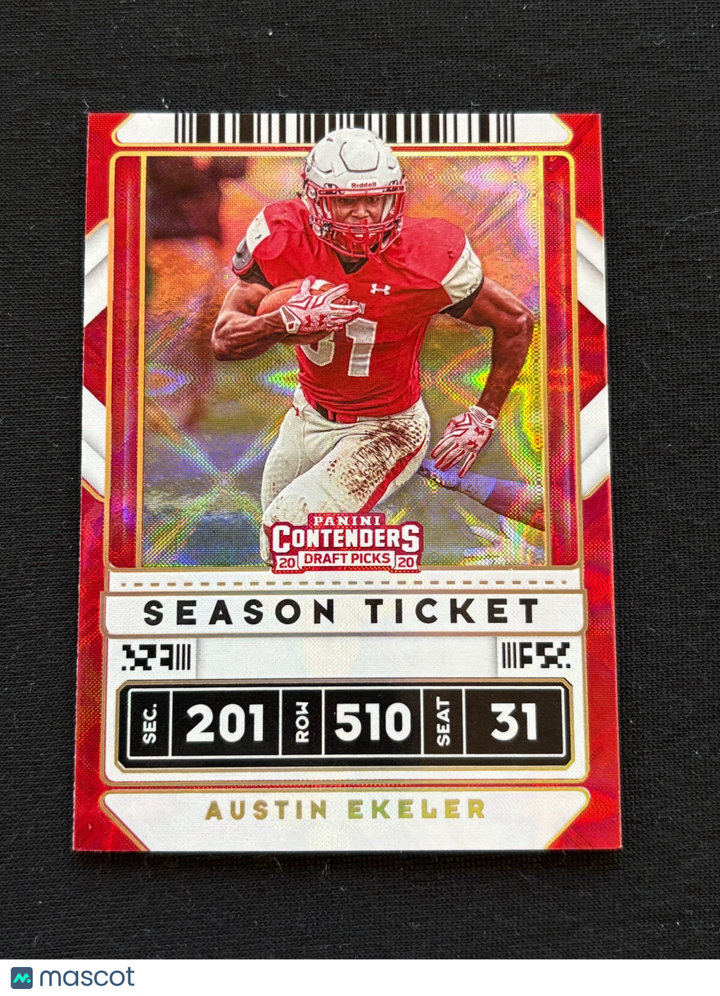 Austin Ekeler 2020 Contenders GALACTIC CASE HIT SSP Los Angeles Chargers
