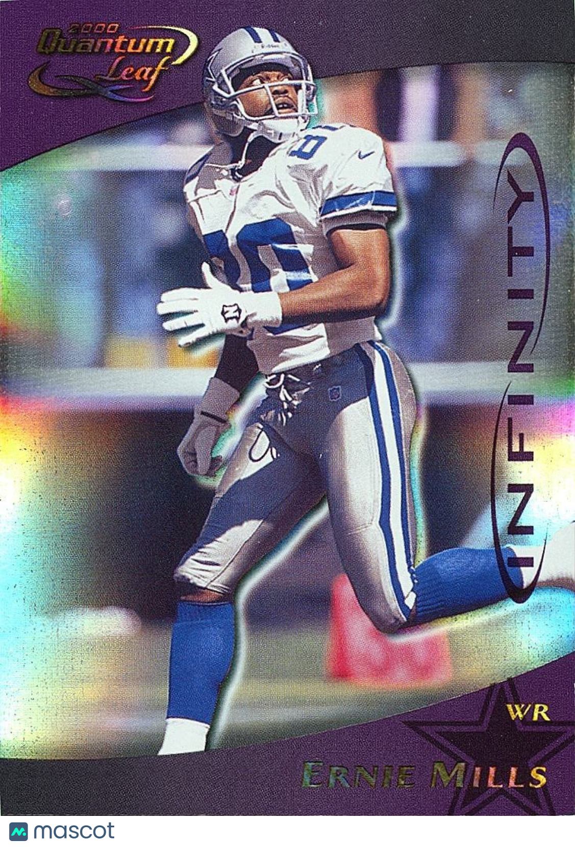Ernie Mills 2000 Quantum Leaf Infinity Purple Dallas Cowboys 23/25 #82