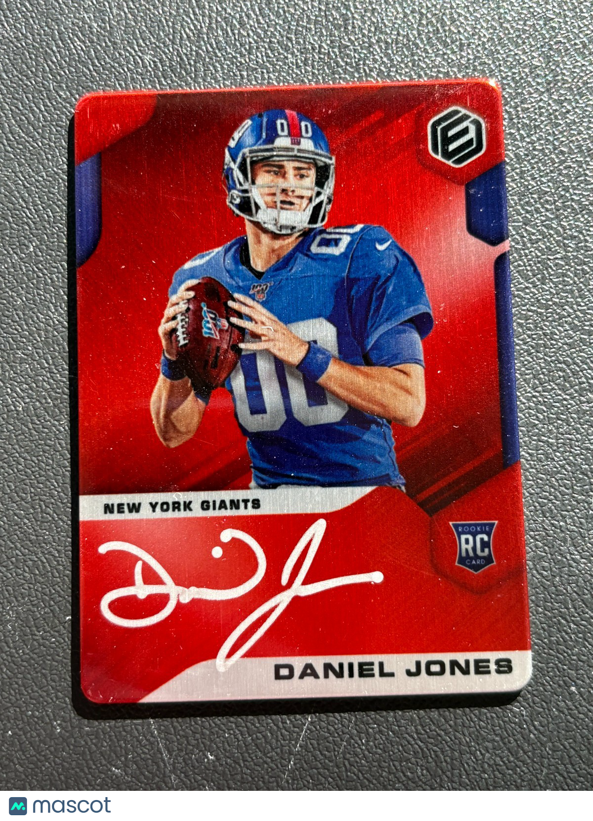 Daniel Jones 2019 Elements Red Auto Autograph SSP RC New York Giants Colts 20/25