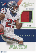 Arian Foster 2014 Absolute Tools Game Worn Patch Houston Texans 10/15