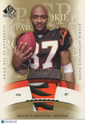 Kelley Washington 2003 SP Authentic Gold LOGO Patch Cincinnati Bengals 4/25
