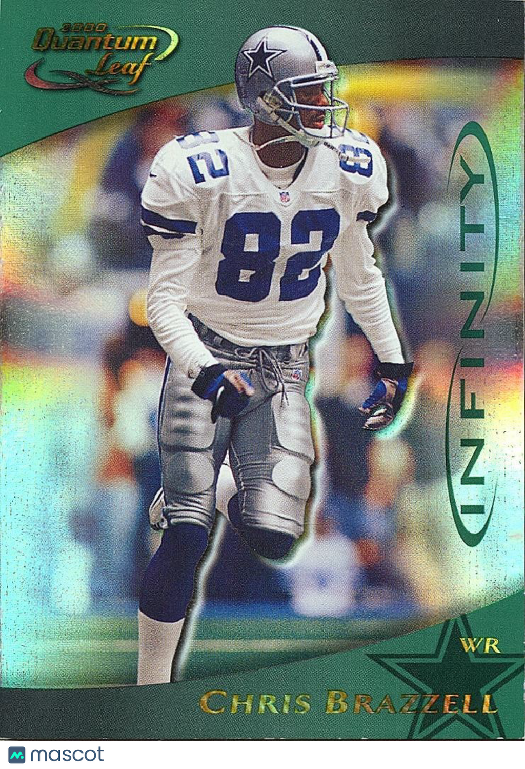Chris Brazzell 2000 Quantum Leaf Infinity Green Dallas Cowboys 20/100 #84