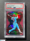 Marcell Ozuna 2020 Select Pink Prizm SSP St. Louis Cardinals Braves PSA 9 8/10