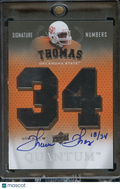 Thurman Thomas 2013 Upper Deck Quantum Auto Autograph Oklahoma State 18/34