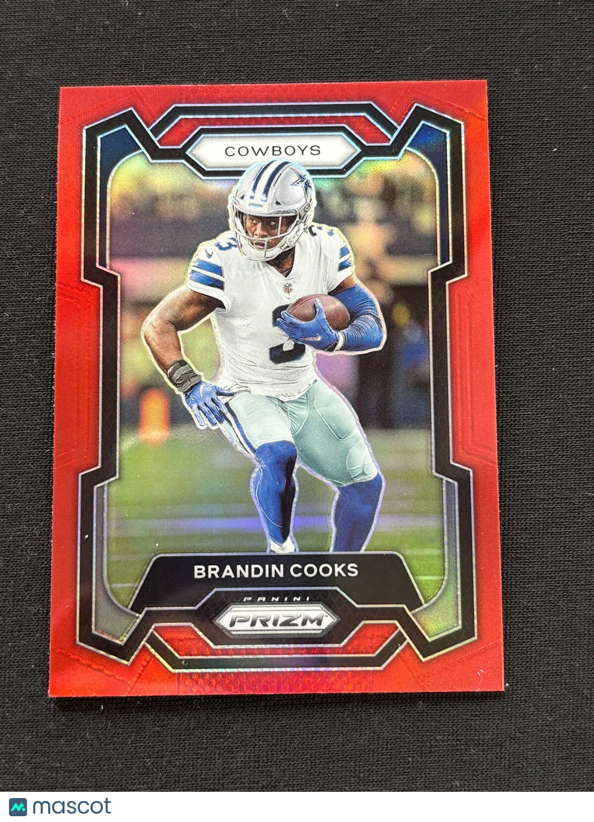 Brandin Cooks 2023 Prizm Retail Red Prizm SSP Shortprint Dallas Cowboys