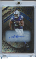 Jonathan Taylor 2025 Panini Black Blue Auto Autograph Indianapolis Colts 9/50