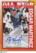 Edgar Martinez 2025 Topps '90 On Card Auto Autograph All-Star Seattle Mariners