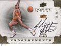 John Starks 2011-12 Upper Deck Exquisite Auto Autograph OSU Oklahoma State 28/50