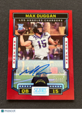 Max Duggan 2023 Score Red Zone Auto Autograph RC TCU Horned Frogs 16/20