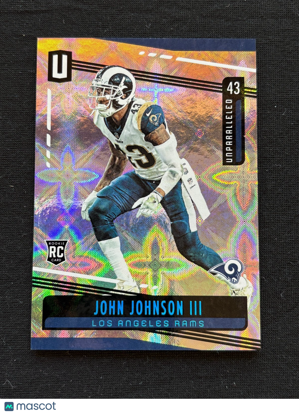John Johnson 2019 Unparalleled GALACTIC CASE HIT SSP RC Rookie Los Angeles Rams