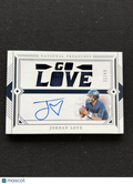 Jordan Love 2024 National Treasures Auto Autograph Patch Utah St. Packers 31/49