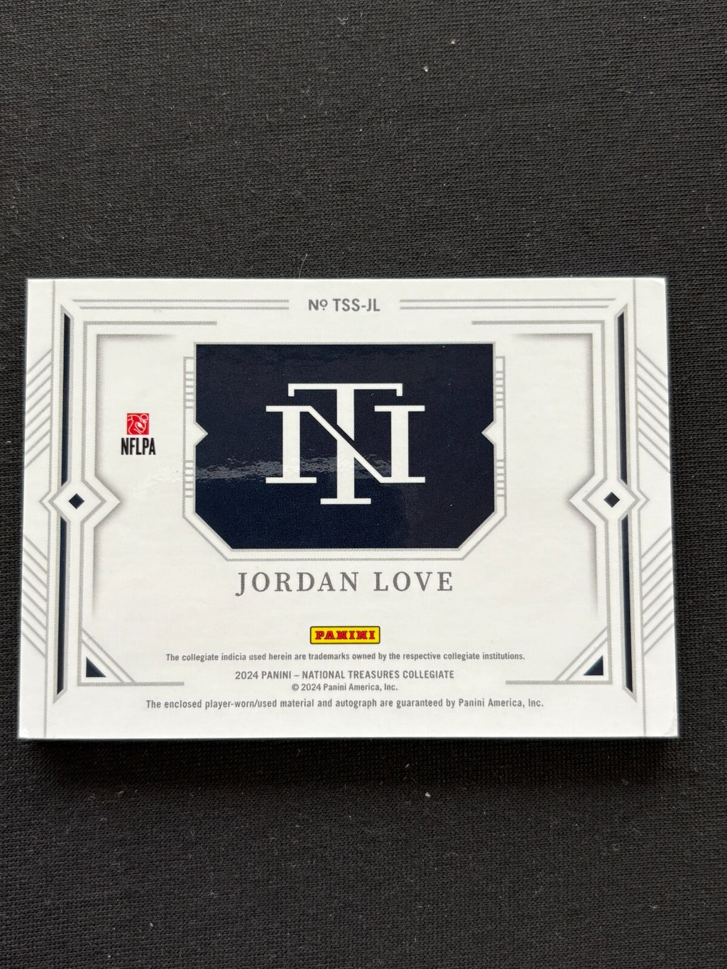 Jordan Love 2024 National Treasures Auto Autograph Patch Utah St. Packers 31/49