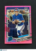 Tommy Devito 2023 Optic Rated Rookie Pink Velocity RC New York Giants 9/79 #280