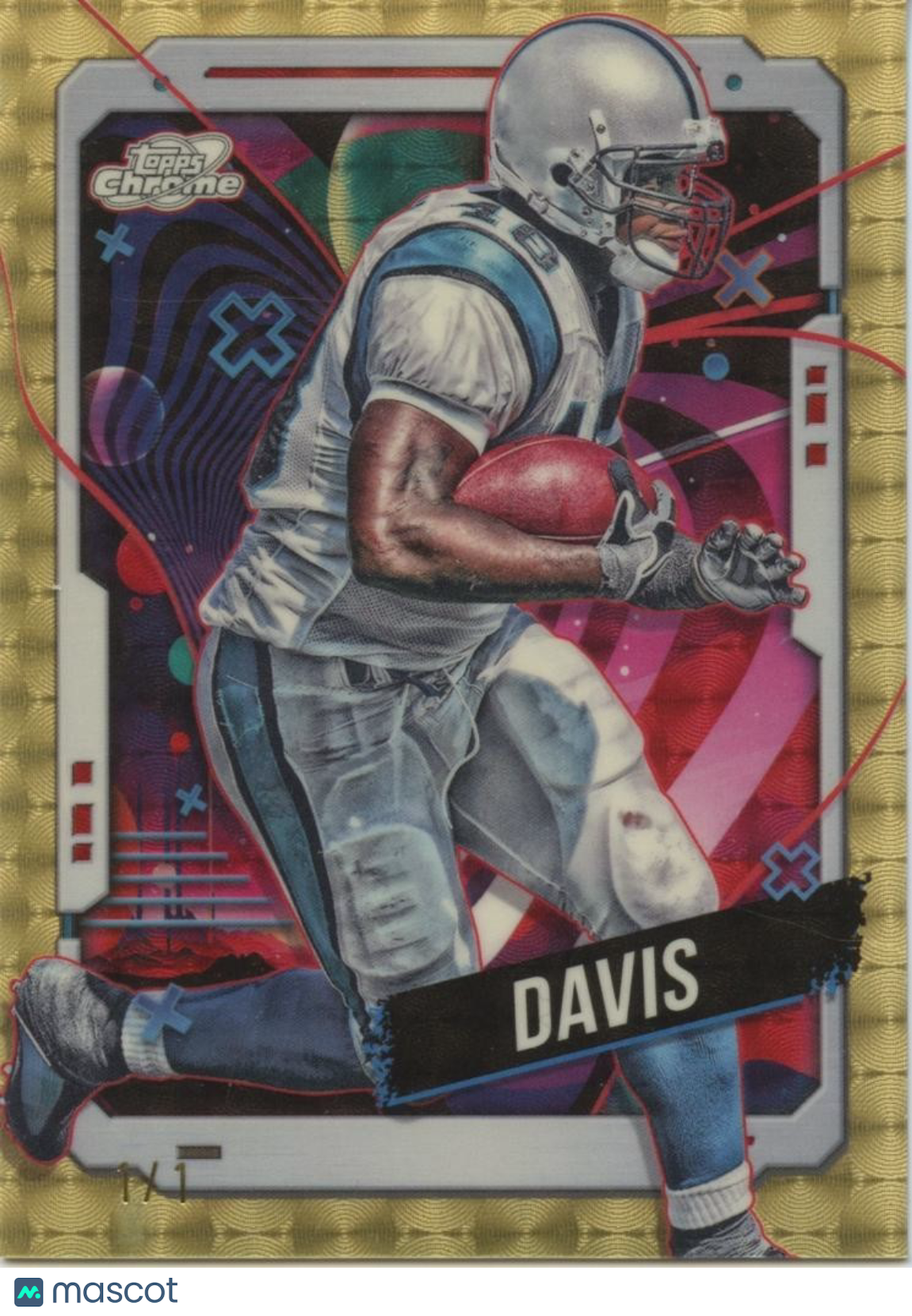 Stephen Davis 2024 Topps Chrome Cosmic SUPERFRACTOR 1/1 Carolina Panthers