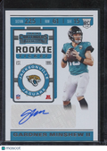 Gardner Minshew II 2019 Contenders Auto Autograph RC Jacksonville Jaguars #186