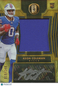 Keon Coleman 2024 Gold Standard Auto Autograph Patch RC Buffalo Bills 10/149