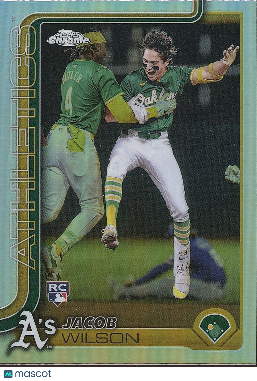 Jacob Wilson 2025 Topps Chrome Image Variation Refractor Rookie RC Athletics