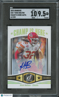 Nick Bolton 2023 Donruss Champ Is Here Auto Autograph KC Chiefs SGC 67/299 9.5
