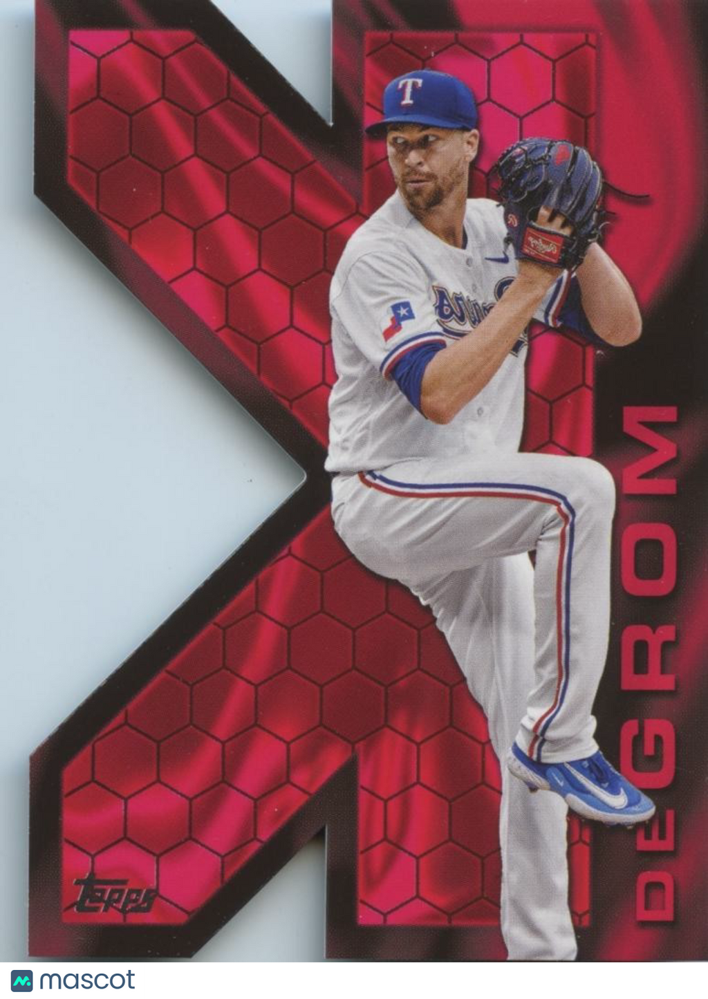 Jacob Degrom 2025 Topps Reverse K Zone SSP SHORTPRINT Texas Rangers