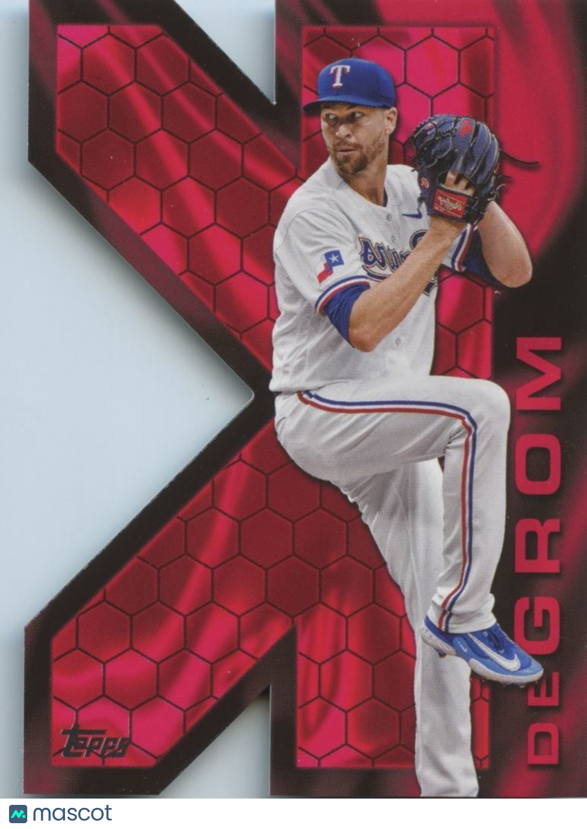 Jacob Degrom 2025 Topps Reverse K Zone SSP SHORTPRINT Texas Rangers