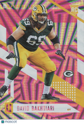 David Bakhtiari 2017 Unparalleled Pink Wedges Rookie RC Green Bay Packers