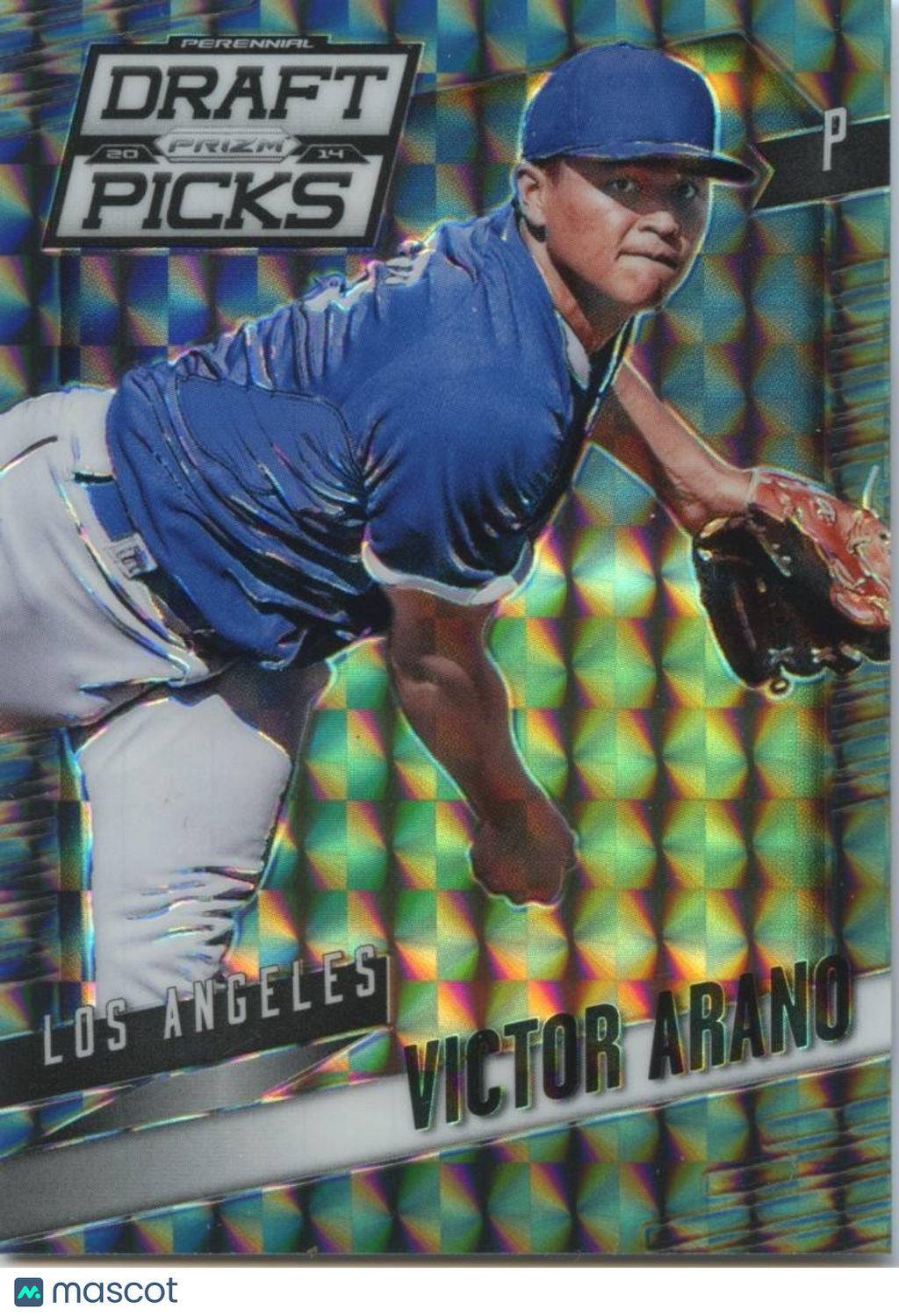 Victor Arano 2014 Prizm Draft Black Finite Prizm Rookie Los Angeles Dodgers 1/1