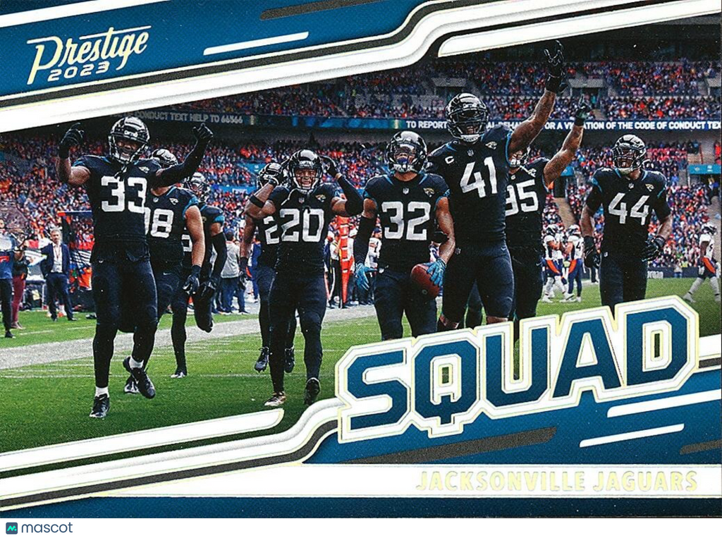 Jacksonville Jaguars 2023 Prestige SQUAD SSP CASE HIT Team Card #SQ7