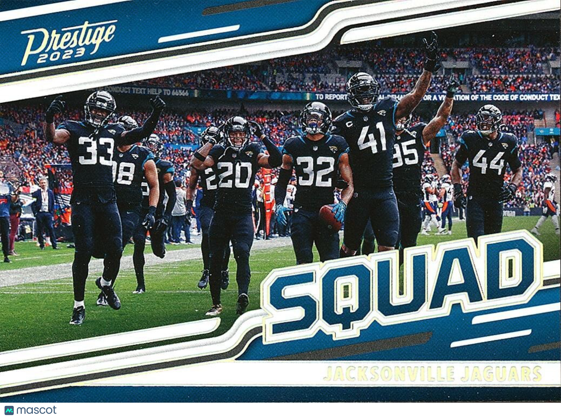 Jacksonville Jaguars 2023 Prestige SQUAD SSP CASE HIT Team Card #SQ7