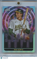 Nick Kurtz 2025 Topps Chrome Cosmic Super Nova SSP SHORTPRINT RC Athletics