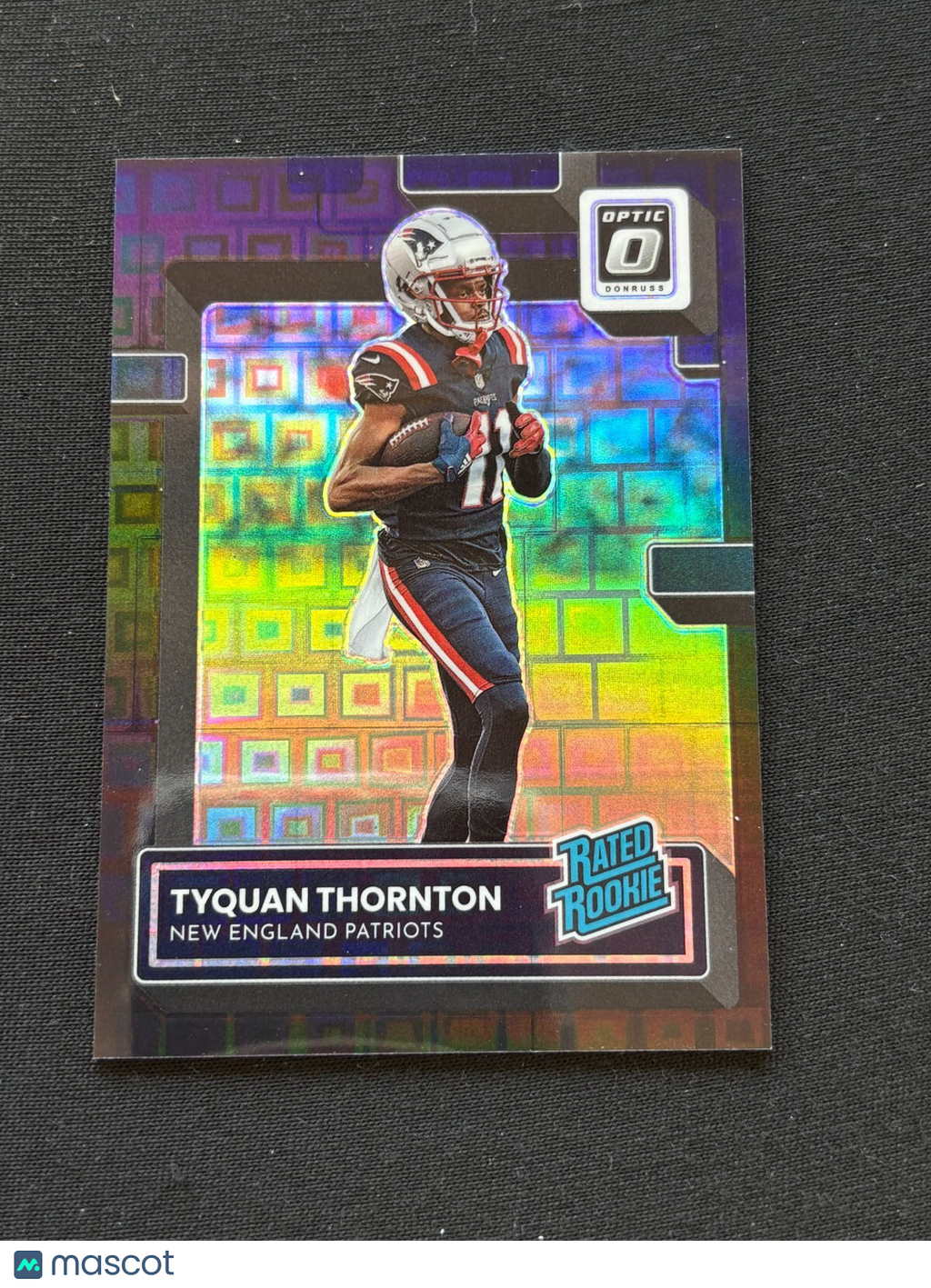 Tyquan Thornton 2022 Optic Rated Rookie Black Pandora JERSEY NUMBER 11/25