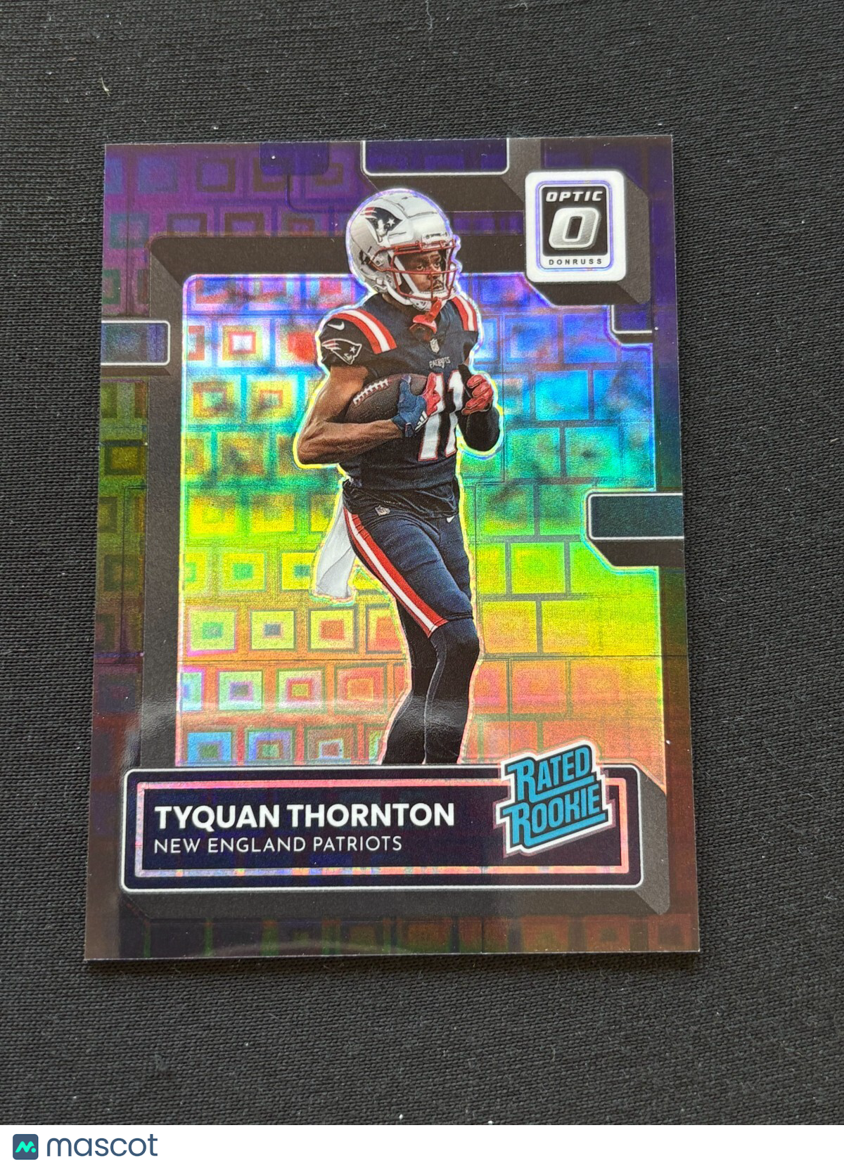 Tyquan Thornton 2022 Optic Rated Rookie Black Pandora JERSEY NUMBER 11/25
