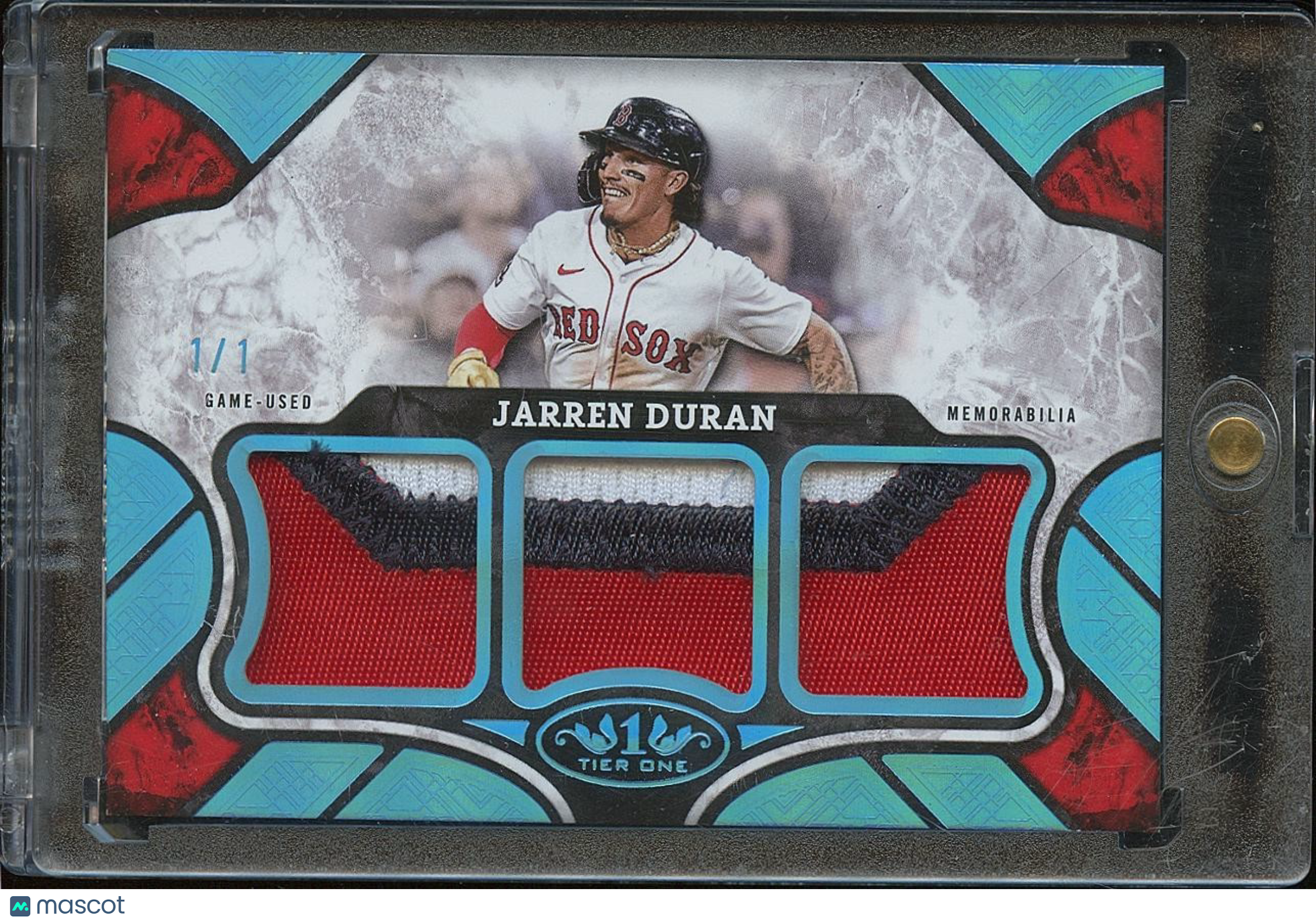 Jarren Duran 2025 Tier One Game Worn Patch Boston Red Sox 1/1 One Of One