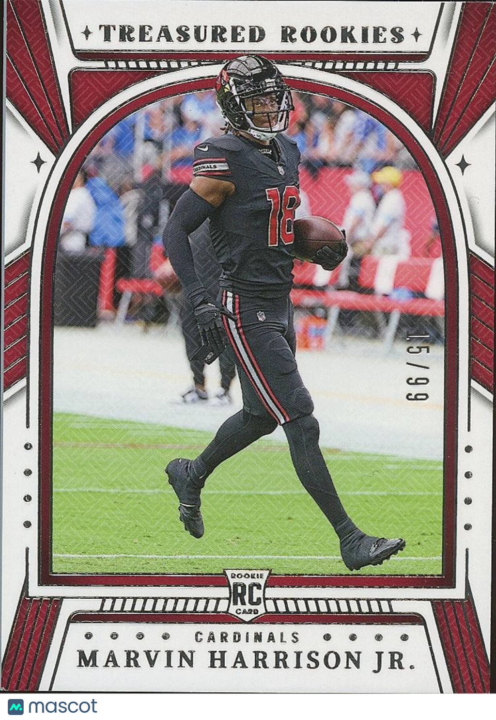 Marvin Harrison Jr. 2024 National Treasures Rookie RC Arizona Cardinals 15/99