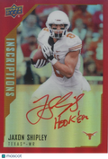 Jaxon Shipley 2015 Upper Deck Inscription Autograph "Hook Em" Longhorns 96/149
