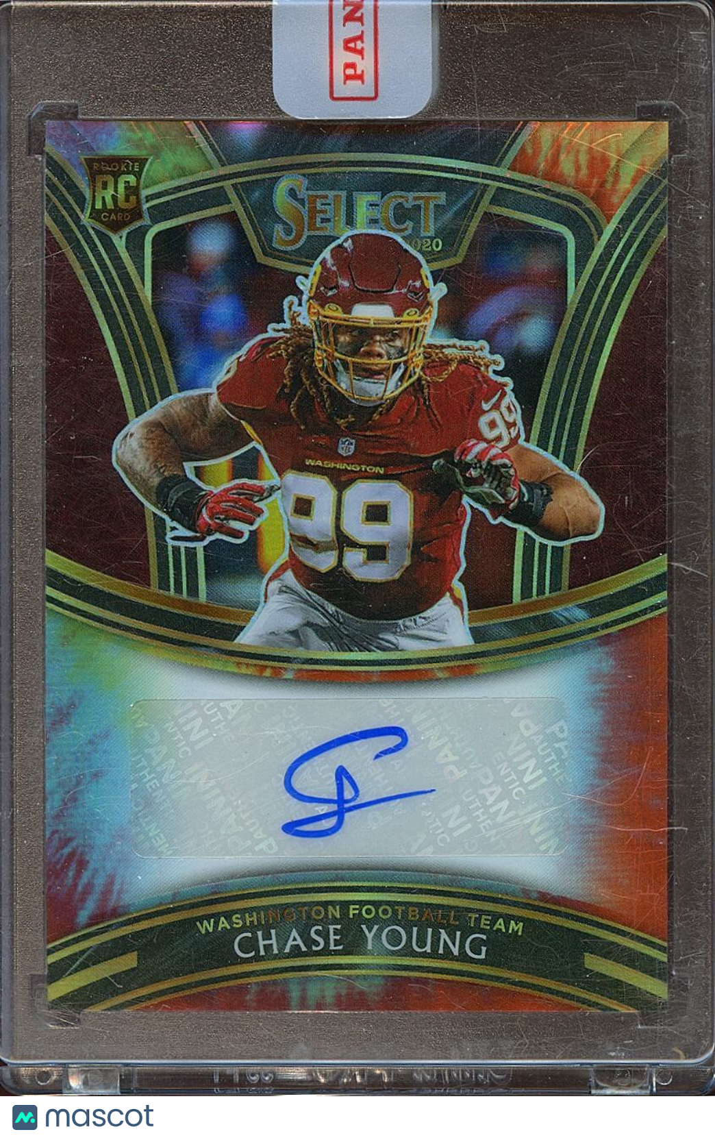 Chase Young 2020 Select Tie-Dye Auto Autograph RC Washington Redskins 10/15