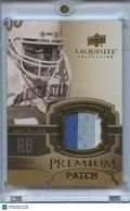 Barry Sanders 2010 Upper Deck Exquisite 3 Color Game Worn Patch Lions 69/75