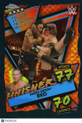 Randy Orton 2021 Topps Chrome Slam Attax Black Refractor WWE Wrestling 4/10