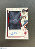 Roschon Johnson 2023 National Treasures Auto Autograph Hats Off RC Bears 3/3