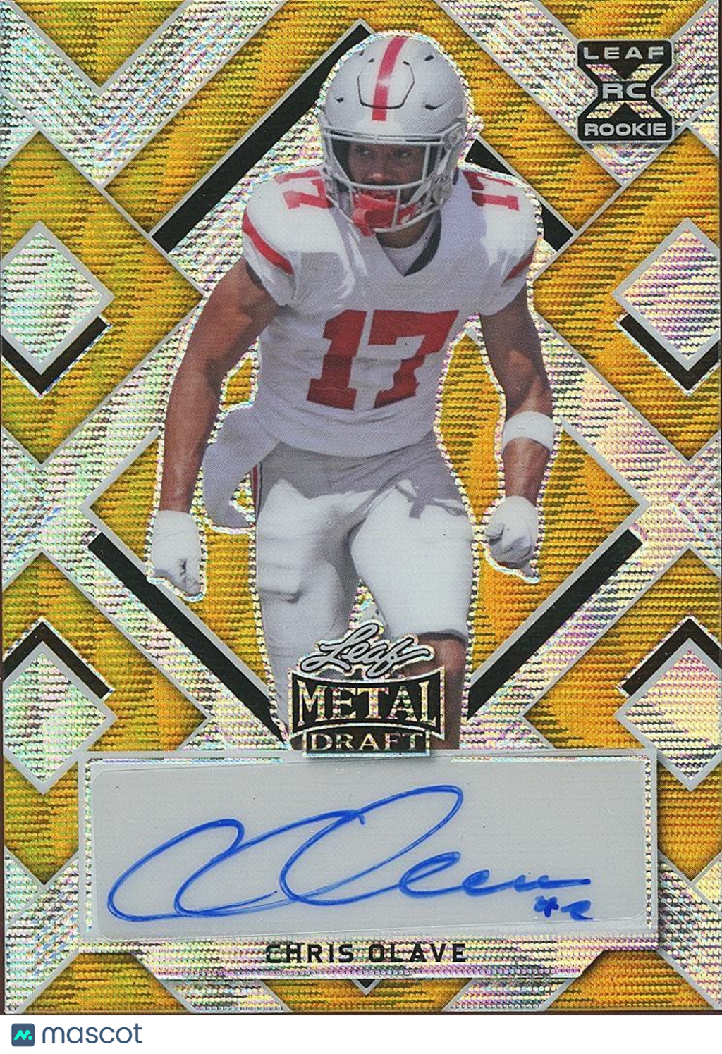 Chris Olave 2022 Leaf Metal GOLD Auto Autograph RC Ohio State Buckeyes Saint 1/1