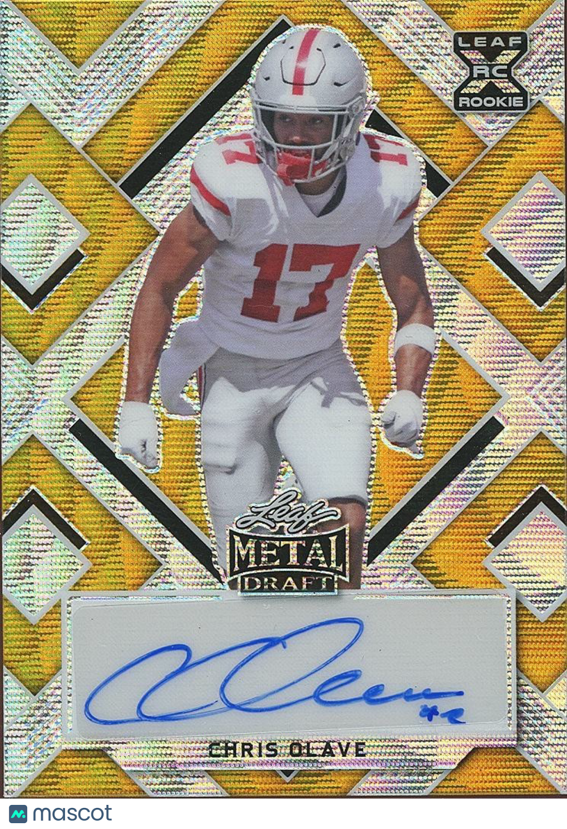 Chris Olave 2022 Leaf Metal GOLD Auto Autograph RC Ohio State Buckeyes Saint 1/1