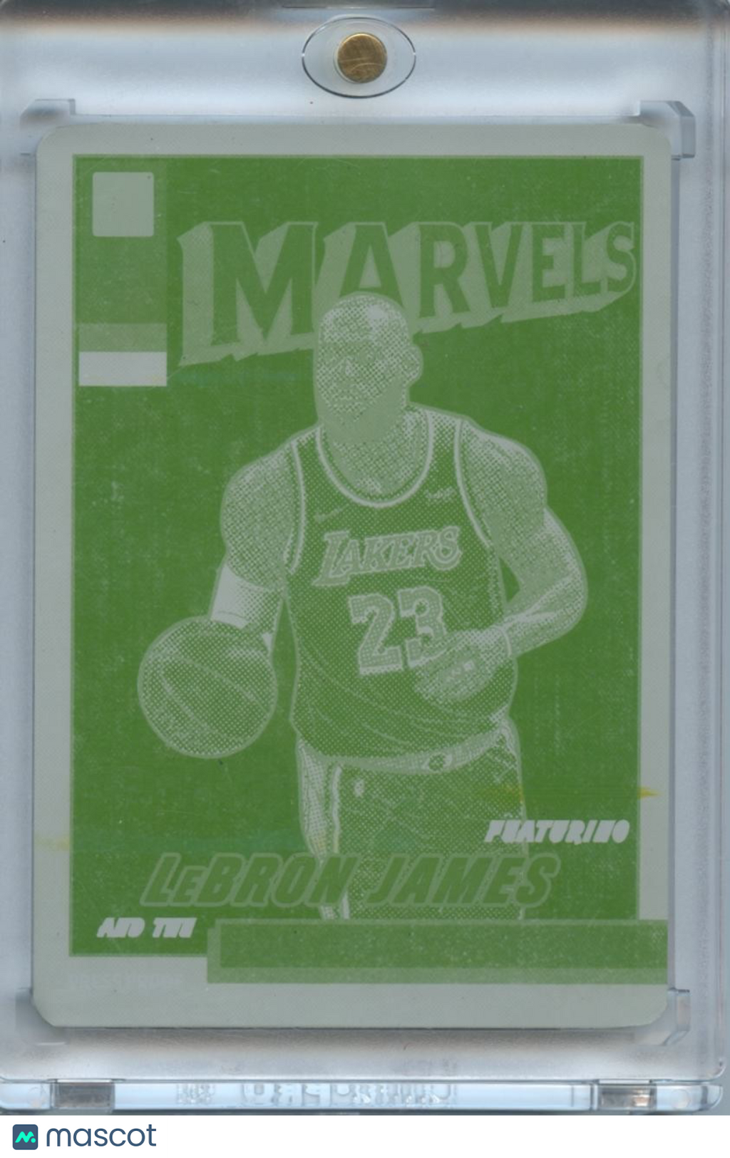 Lebron James 2023 Donruss Net Marvels Printing Plate 1/1 Los Angeles Lakers