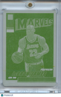Lebron James 2023 Donruss Net Marvels Printing Plate 1/1 Los Angeles Lakers