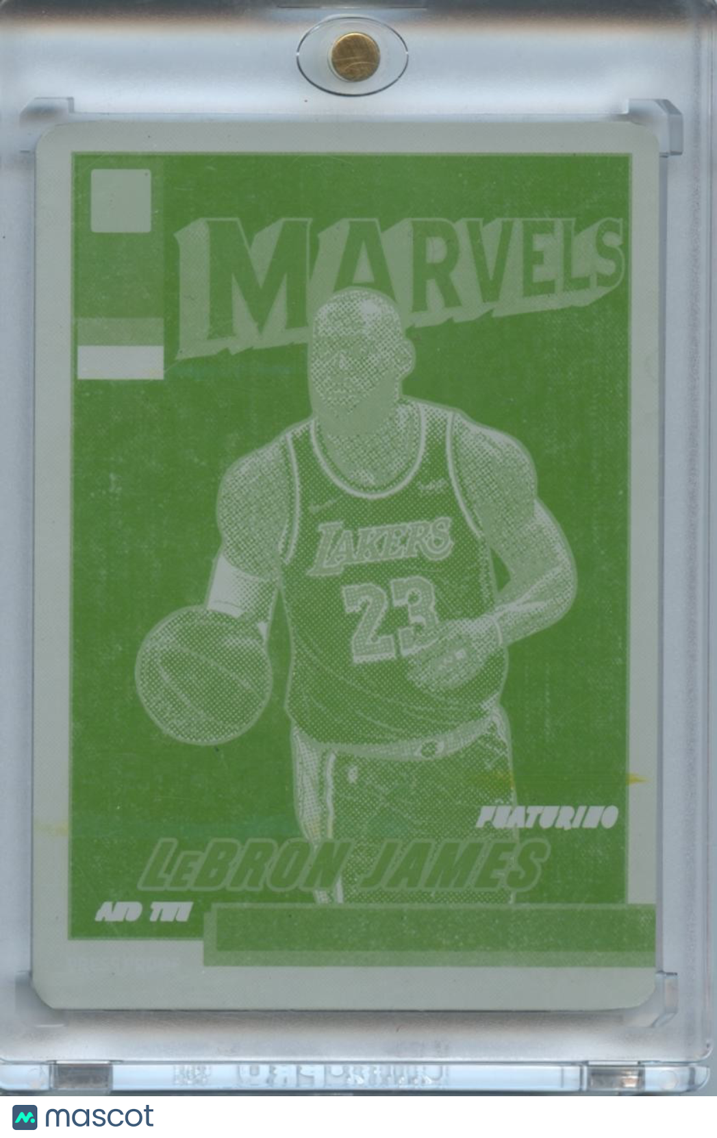 Lebron James 2023 Donruss Net Marvels Printing Plate 1/1 Los Angeles Lakers