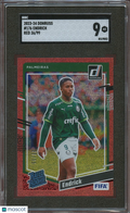 Endrick 2023-24 Donruss RED Rookie Card RC Palmeiras 36/99 SGC 9