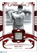 Mel Ott 2024 Flawless Ruby Game Worn Jersey Patch New York Giants 9/20